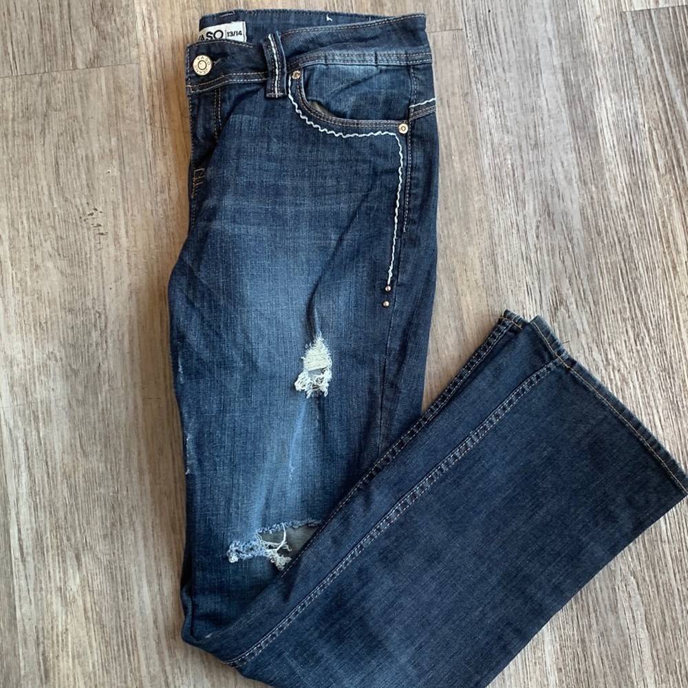 Yaso distressed bootcut jeans